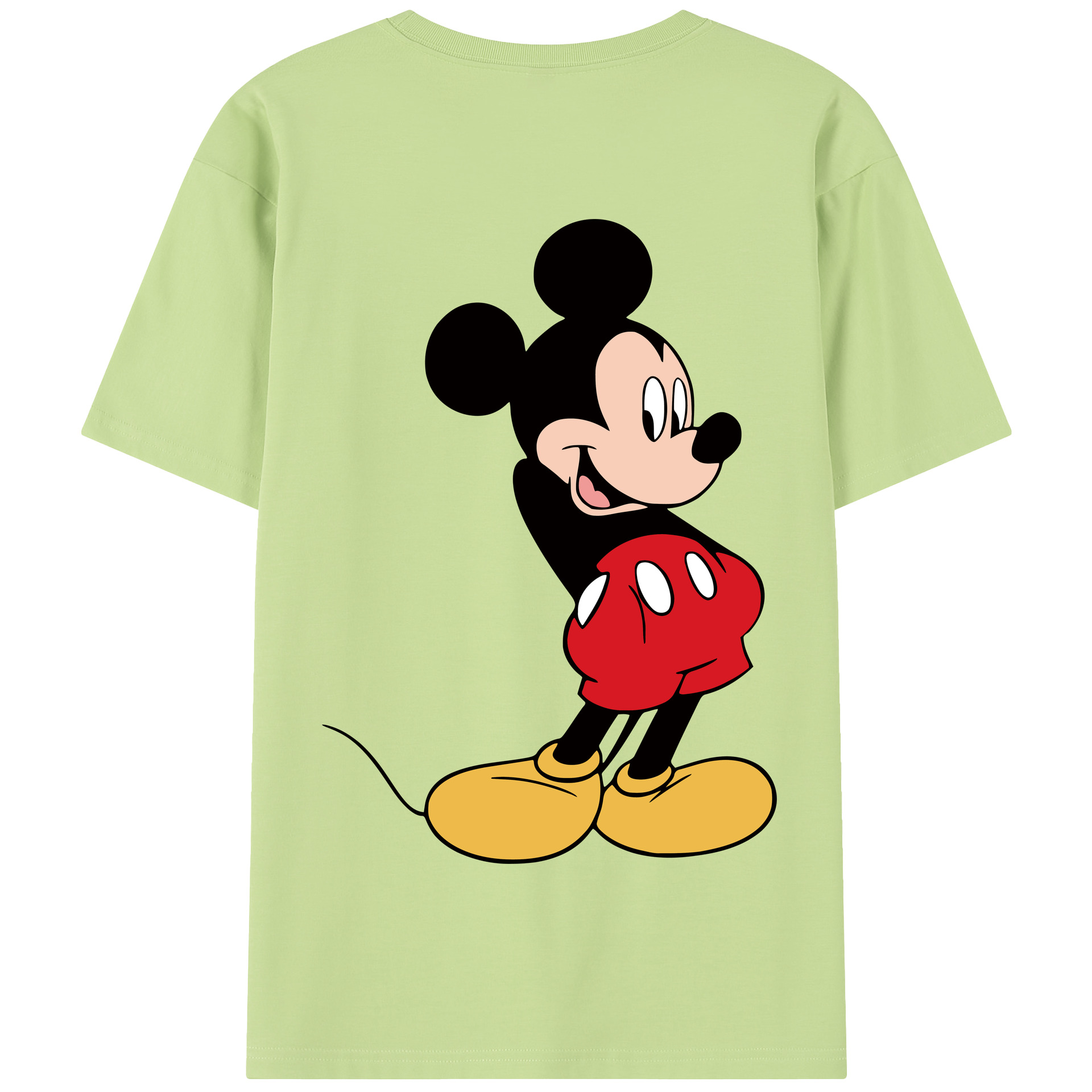 （画像用） ミッキーマウス Mickey Mouse 綿100％半袖Tシャツ（背面プリント）